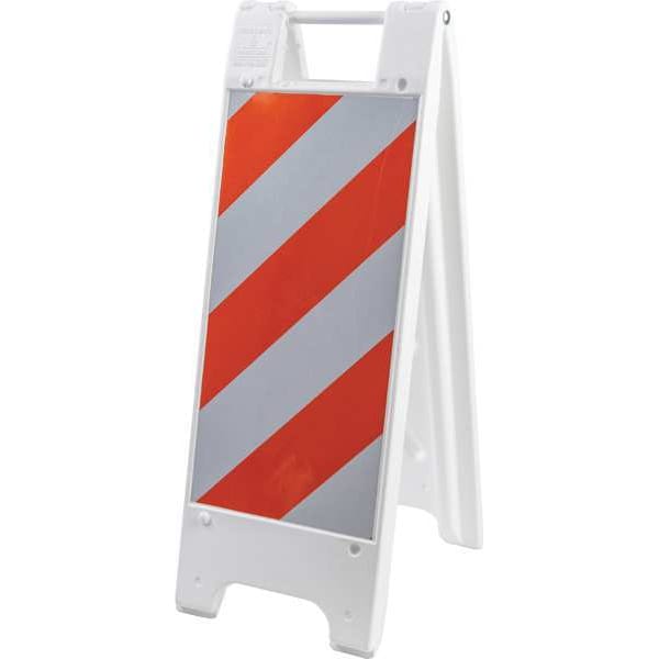 Brady Barricade, Rugged Polyethylene, Not Retroreflective, 36 in Height, 3 in Length, White - 57630