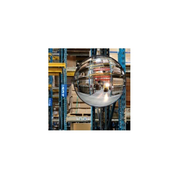 Vision Metalizers Round Acrylic Convex Mirror Indoor 36 Dia. 160 Degree Viewing Angle - IC3600(NR490126)