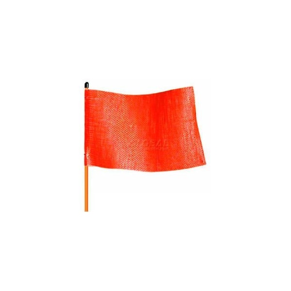 Justrite Light Duty Non-Lighted Warning Whip, Orange - FSRR7O-HB
