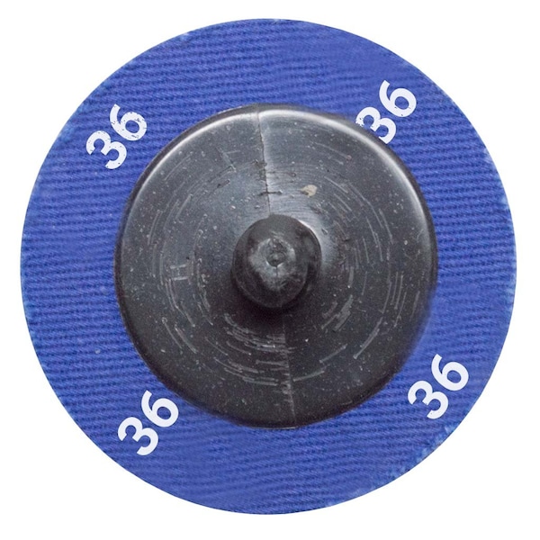 Continental Abrasives 2" 36 Grit Ceramic Cloth Reinforced Quick Change Style Disc - Q-C2036