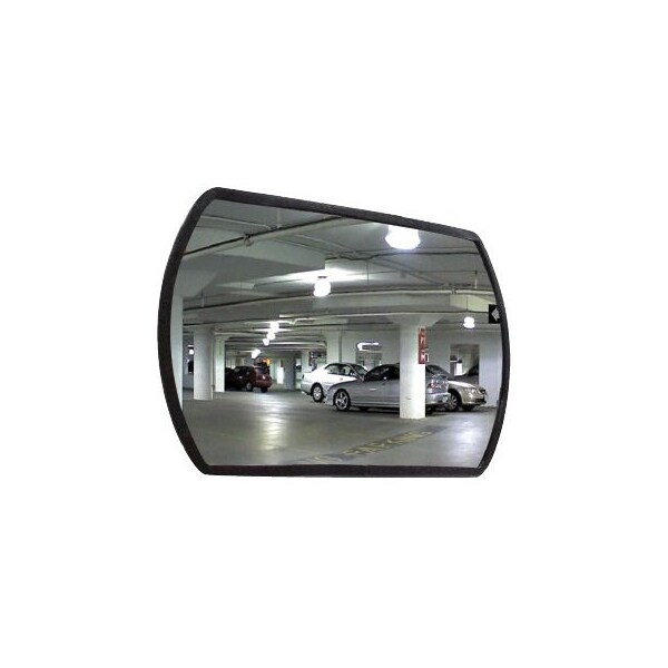 Se-Kure 12 in. X 18 in. Rountangle with Trim, Hardboard Back, T-Bracket - RTH-12X18