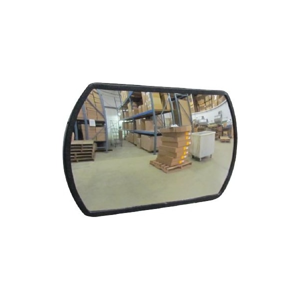 Se-Kure 12 in. X 18 in. Rountangle with Trim, Hardboard Back, T-Bracket - RTH-12X18