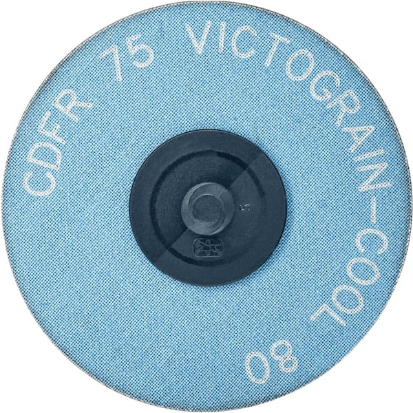 Pferd PFERD COMBIDISC Abrasive Disc, 3in Dia, Type CD, 80 Grit, VICTOGRAIN-COOL - 42450