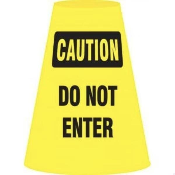 Accuform Traffic Cone Cuff Sleeve, For Use With Standard 18 in and 28 in High Traffic Cones - FBC911E