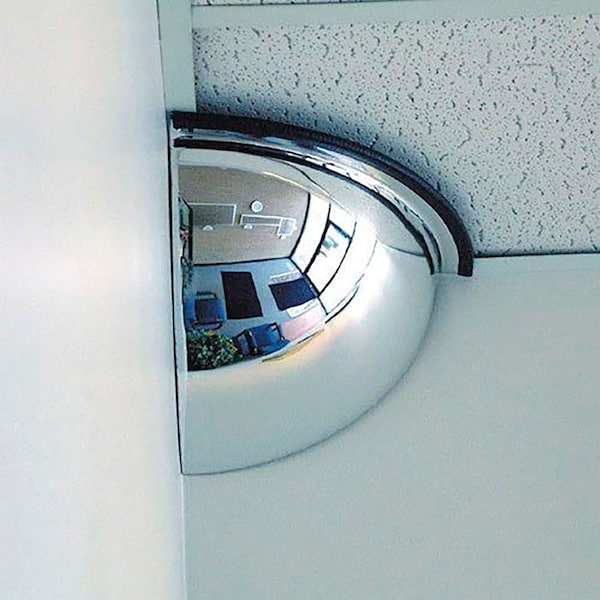 Safety Security Products Quarter Dome Acrylic Mirror, 30 Dia. - H141305F