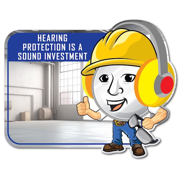Se-Kure View 23'' W X 15'' H ''Hearing Protection Is A Sound Investment'' Mirror - SM305-M