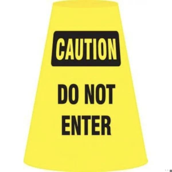 Accuform Traffic Cone Cuff Sleeve, For Use With Standard 18 in and 28 in High Traffic Cones - FBC911P