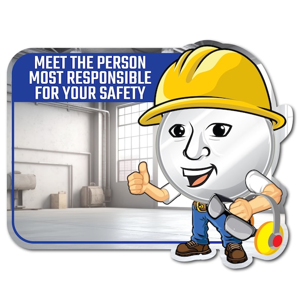 Se-Kure View 23'' W X 15'' H ''Meet The Person Responsible For Your Safety'' Mirror - SM301-M