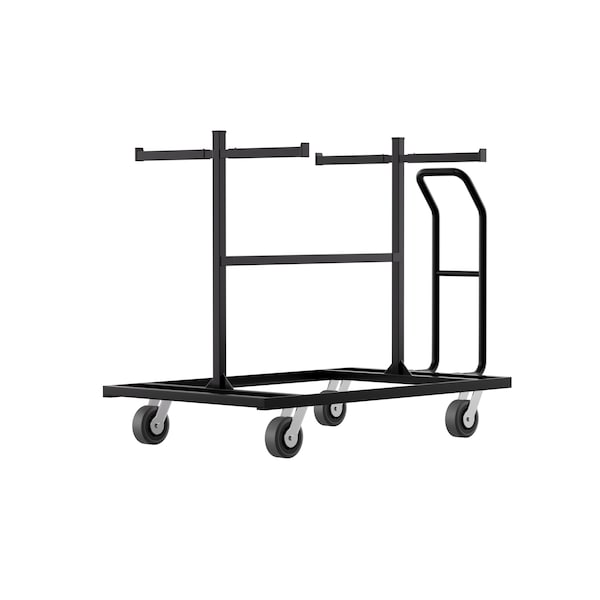 Angry Bull Barricades Barricade Cart, Black Powder Coated Steel, 55 in. Height, 78 in. Length, 200 lb., Black - AB-CART