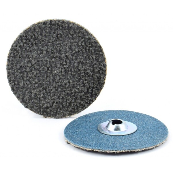 Arc Abrasives 2" Type S Silicon Carbide, Compact Grain Quick-Lok Disc, 80 Grit - 31454-8