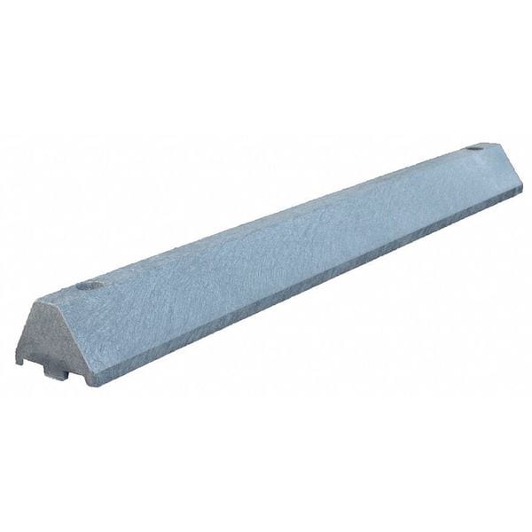Plastics R Unique Parking Blocks, 4 in Height, 4 ft Length, Ultra Charcoal - ULTRA4648PBCG-LAGS