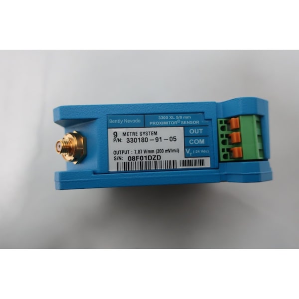 Bently Nevada 330 XL 5/8MM PROXIMITOR SENSOR DE PROXIMIDAD DE 24V-DC - 3301080-91-05.