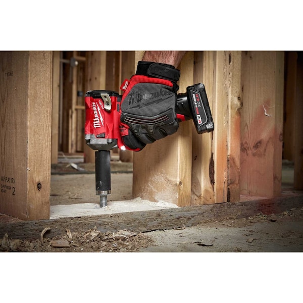 Milwaukee Tool Cordless Impact Wrench Kit, 20 V, Drive Size 1/2 in Square, Pistol Grip, Includes Battery (4.0 Ah) - 2554-20, 48-11-2420