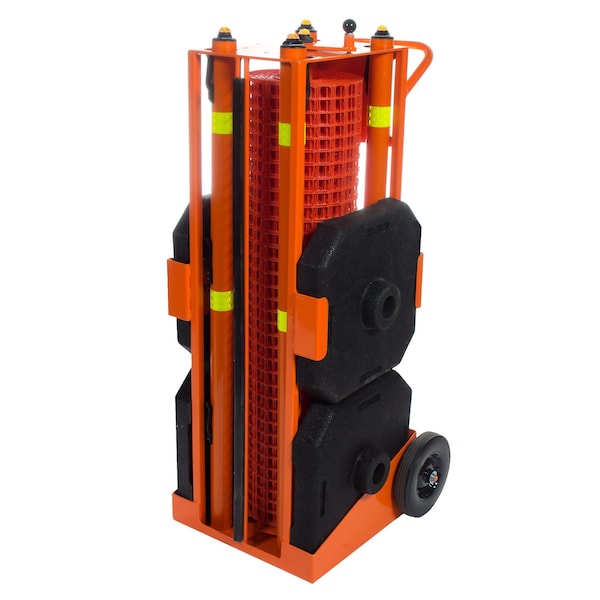 Ideal Warehouse Innovations Barricade System, 55in H x 25in W, Orange - 70-6030