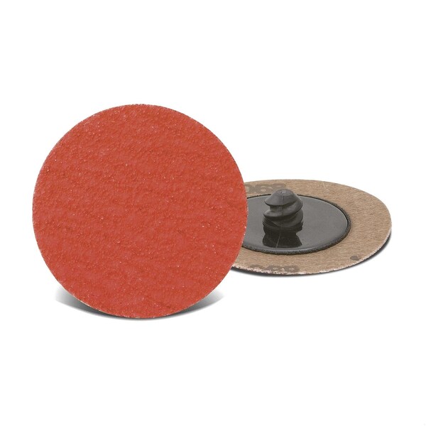 Cgw Abrasives Laminated Coated Abrasive Quick-Change Disc, 3 in Dia, 50 Grit, Medium Grade, C3 Ceramic Abrasive, R - 59923