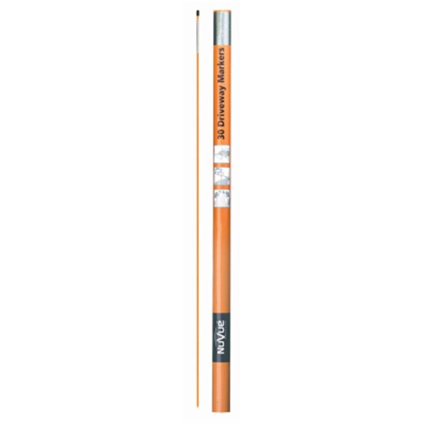 Nuvue Products 46 in. Orange Contractor Driveway Markers - NU570957