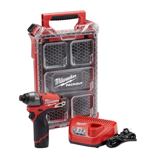 Milwaukee Tool M12 Fuel 12V Cordless 1/4 in. Impact Driver Kit - ML2453-21P