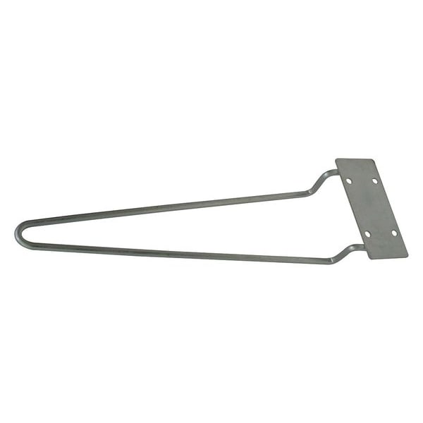 Zoro Select Traffic Cone Holder, Steel, 22 in Height, 2.12 lb, Gray - 1EKW2