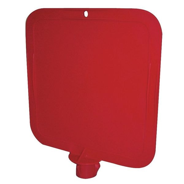 Tough Guy Safety Cone Message Board, polypropylene, 10 1/8 in Height, 2 7/16 in Length, 0.55 lb, Red - 6VKT2