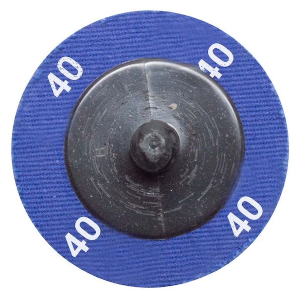 Continental Abrasives 2" 40 Grit Green Zirconia with Grinding Aid  Cloth Reinforced Quick Change Style Disc - Q-ZG2040