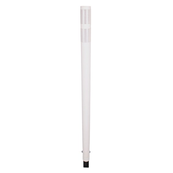 Shur-Tite 48 in. White SD Open Top Post w/Sq2Rd, HDW & 2-3 in. Type XI Wraps - 46552