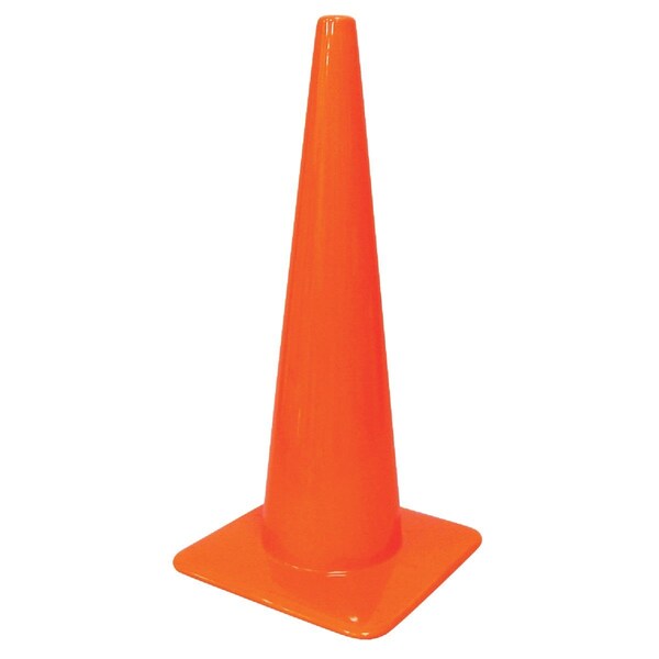 Safety Works Professional 28 In. H. Hi-Vis Orange Safety Cone - SWFM28-VPD6