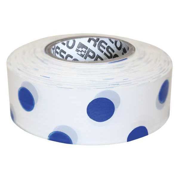 Zoro Select Flagging Tape, No Legend, Blue/White, 1 3/16 in Wide x 300 ft Length, Vinyl, 2 mil - PDWB-200
