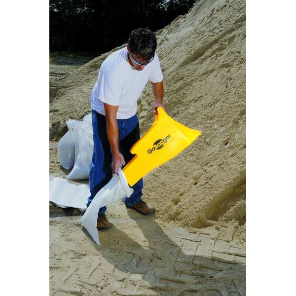 Gobagger Sand Bag Filling Tool, Plastic, Yellow - 5EET2