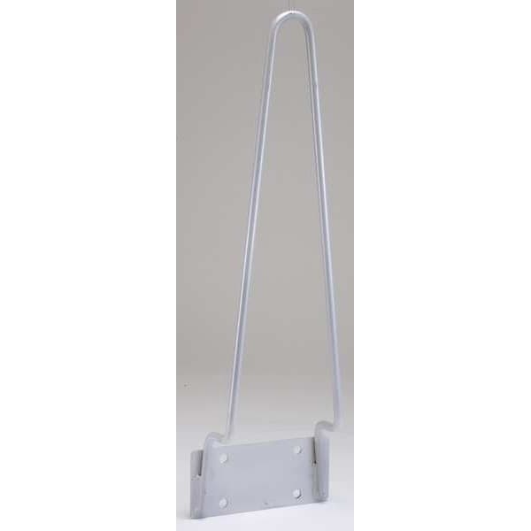 Zoro Select Vertical Mount Cone Holder, Carbon Steel, 22 in Height, 6 7/8 in Length, 2.25 lb, Silver - TCH10V
