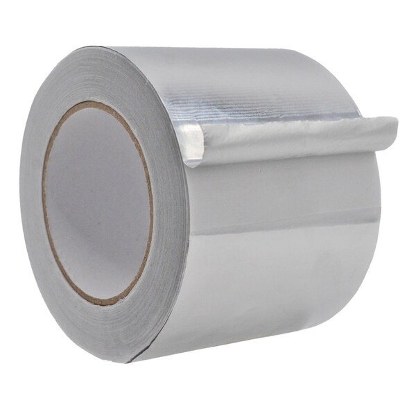 Wod Tape AFT12R Aluminum Foil Tape Multipurpose for HVAC and Insulation: 4 in. x 50 yds, 12PK - WOD AFT12R-04000-12-50-SIL