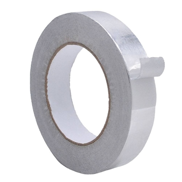 Wod Tape Commercial Grade Aluminum Foil Tape Multipurpose for HVAC and Insulation: 1 in. x 50 yds, 48PK - WOD AFT16R-01000-48-50-SIL
