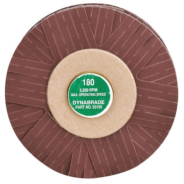 Dynabrade Sanding Star, 4" dia., 180G, AO, Spindle-Mt - 93169