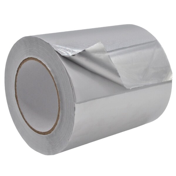 Wod Tape AFT12A Aluminum Foil Tape Multipurpose for HVAC and Insulation: 6 in. x 50 yds, 8PK - WOD AFT12A-06000-8-50-SIL