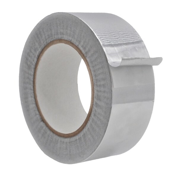 Wod Tape Acrylic Premium Grade Aluminum Foil Tape Multipurpose for HVAC and Insulation: 2 in. x 50 yds, 24PK - WOD AFT20A-02000-24-50-SIL