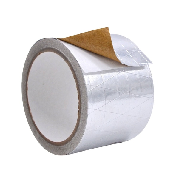Wod Tape AFSKTA Aluminum Scrim Kraft Foil Tape Multipurpose 47.25 in. x 50 yds - WOD AFSKTA-47250-LOG-50-SIL