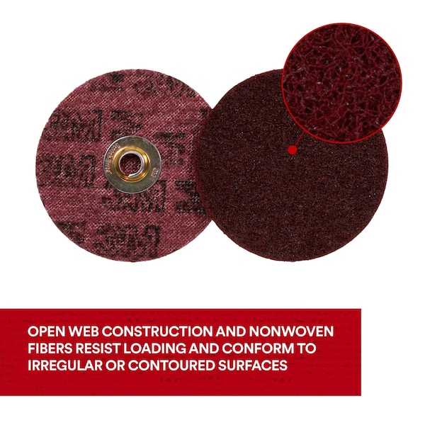 Scotch-Brite Surface Conditioning TN Quick Change Disc, A/O Very Fine, 7 in, 25PK - SC-DN