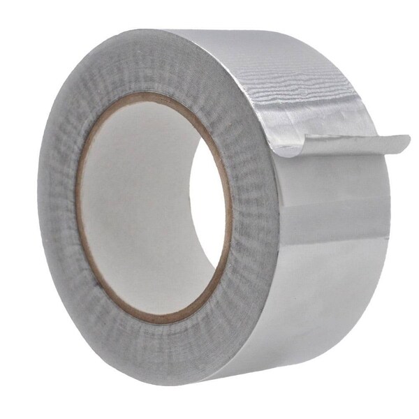 Wod Tape Commercial Grade Aluminum Foil Tape Multipurpose for HVAC and Insulation: 2.5 in. x 50 yds, 20PK - WOD AFT16A-02500-20-50-SIL