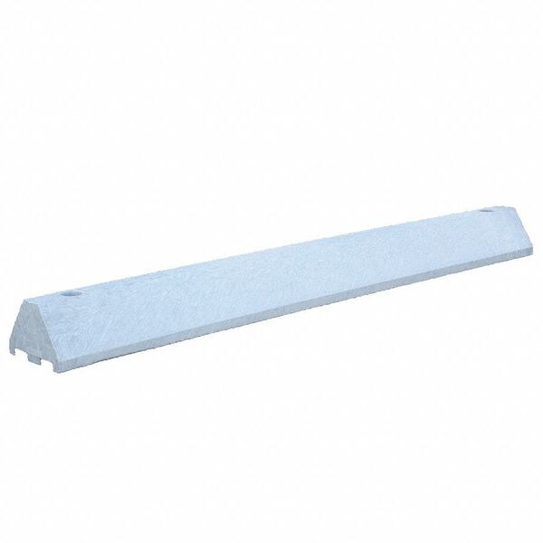 Plastics R Unique Parking Blocks, 4 in Height, 4 ft Length, Ultra Gray - ULTRA4648PBG-LAGS