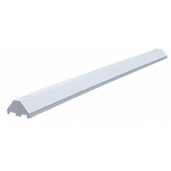 Plastics R Unique Parking Blocks, 3 in Height, 6 ft Length, Ultra White - ULTRA3672PBW-LAGS