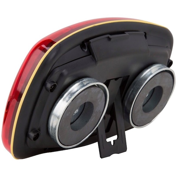 Powerzone LED Magnetic Emergency Light, Red Reflector, ABS Reflector, 6-1/4 in W Reflector, 4 in H Reflector - 35706