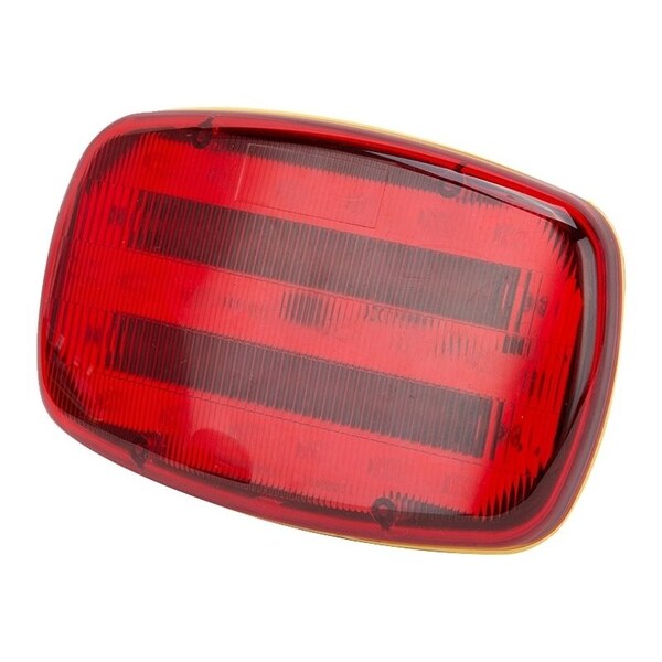 Powerzone LED Magnetic Emergency Light, Red Reflector, ABS Reflector, 6-1/4 in W Reflector, 4 in H Reflector - 35706