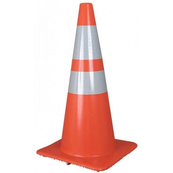 Accuform FBC225 Traffic Cone With Reflective Collar, 28 in H, Orange, MUTCD and State Standard - FBC225