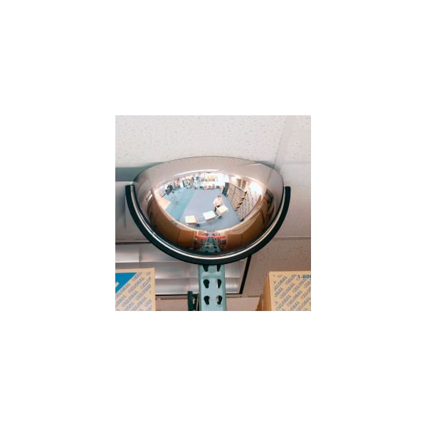 Vision Metalizers Half Dome Panoramic Acrylic Mirror, Indoor, 32" Dia., 180 Degree Viewing Angle - DPB3212