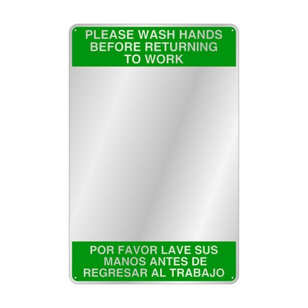 Se-Kure Indoor Safety Mirror, Acrylic, 19 in.W - BSM307