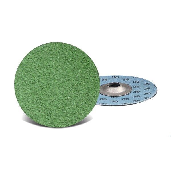 Cgw Abrasives Quick-Change Coated Abrasive Quick-Change Disc With Grinding Aid, 3 in Dia Disc, 24 Grit, Coarse Gra - 59703