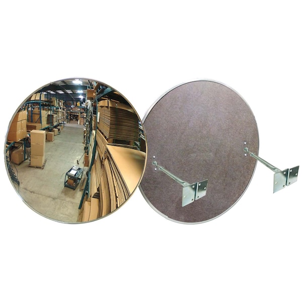 Se-Kure 48 in. Indoor Convex Mirror W 2 T-Bracket - DCVI-48T