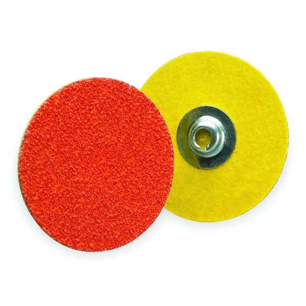 Norton Abrasives Quick Change Disc, CerAlO, 2in, 60G, TS, PK25 - 66261162321