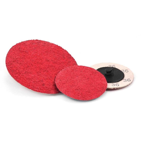 Superior Abrasives Quick Change Disc -R Rigid Kut Ceramic GA 2 inch 80 GRIT TYPE-R - A016129