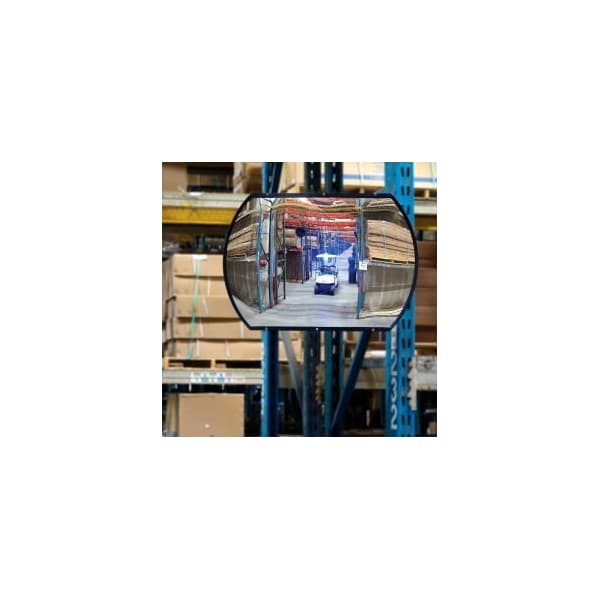 Vision Metalizers Roundtangular Acrylic Convex Mirror Indoor 20x30160 Degree Viewing Angle - RMPB 20 X30