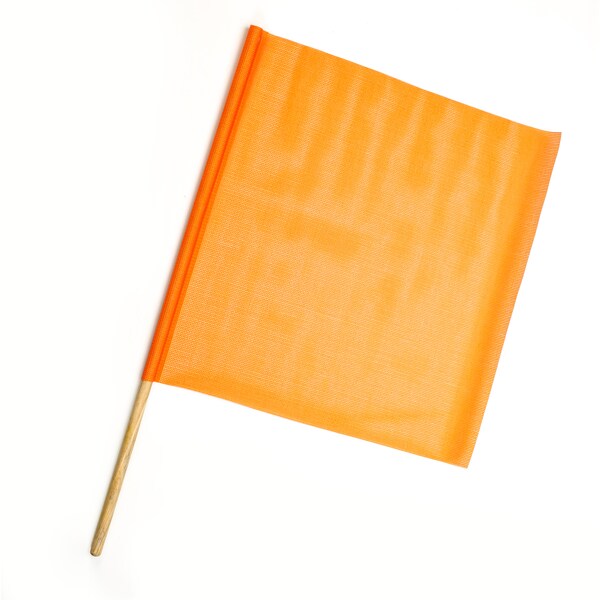Mutual Industries Heavy-Duty Mesh Safety Traffic Warning F, Orange, Vinyl coated nylon, 1 Inch Length - 14975-30-24